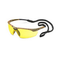 Conqueror Safety Glass, Camo Frame with Amber Anti-Fog Lens